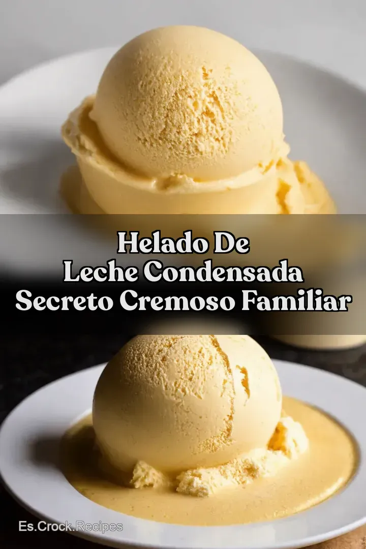 Helado de Leche Condensada Secreto Cremoso Familiar