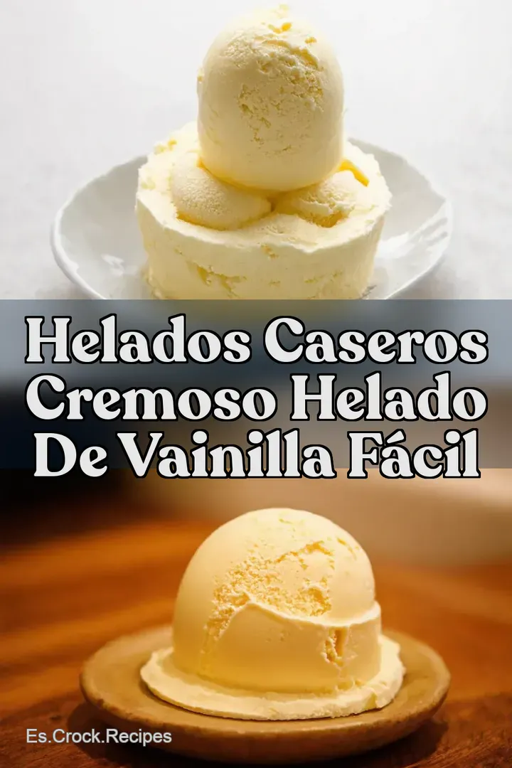 Helados Caseros Cremoso Helado de Vainilla F&aacute;cil