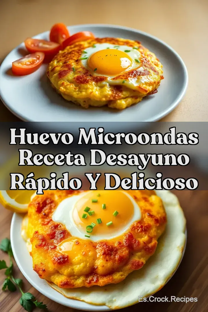 Huevo Microondas Receta Desayuno R&aacute;pido y Delicioso
