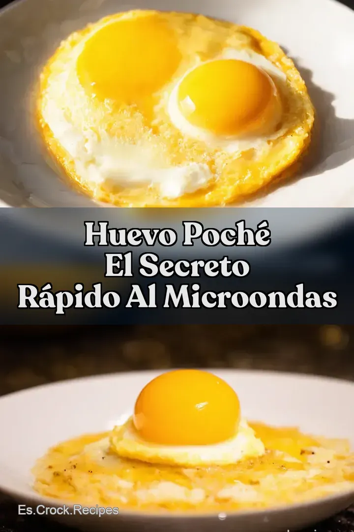 Huevo Poch&eacute; El Secreto R&aacute;pido al Microondas