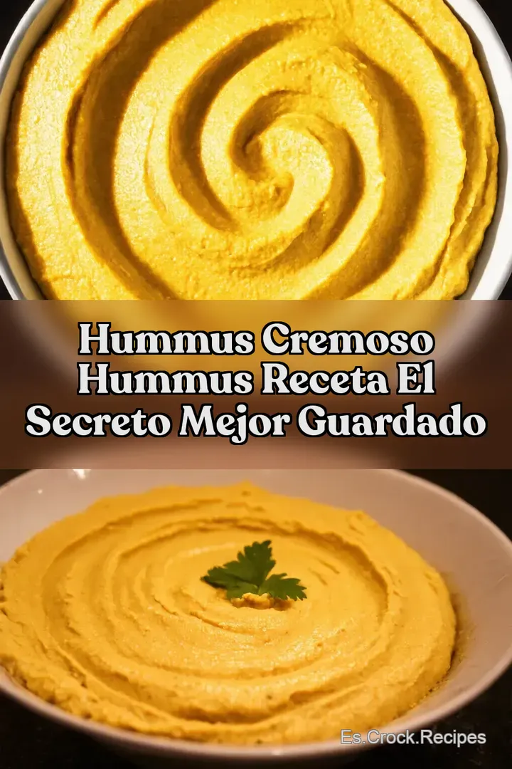 Hummus Cremoso Hummus Receta El Secreto Mejor Guardado