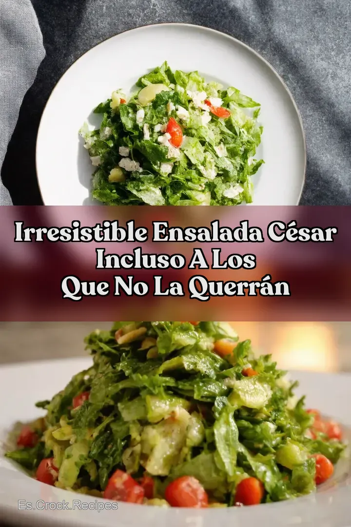 Irresistible Ensalada C&eacute;sar INCLUSO A LOS QUE NO la querr&aacute;n