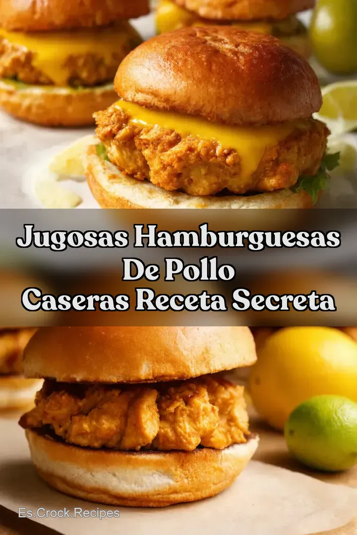 Jugosas Hamburguesas De Pollo Caseras Receta Secreta