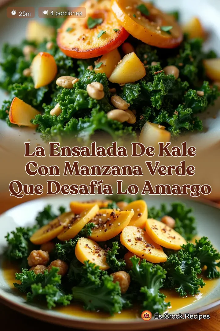 La Ensalada de Kale con Manzana Verde que Desaf&iacute;a lo Amargo
