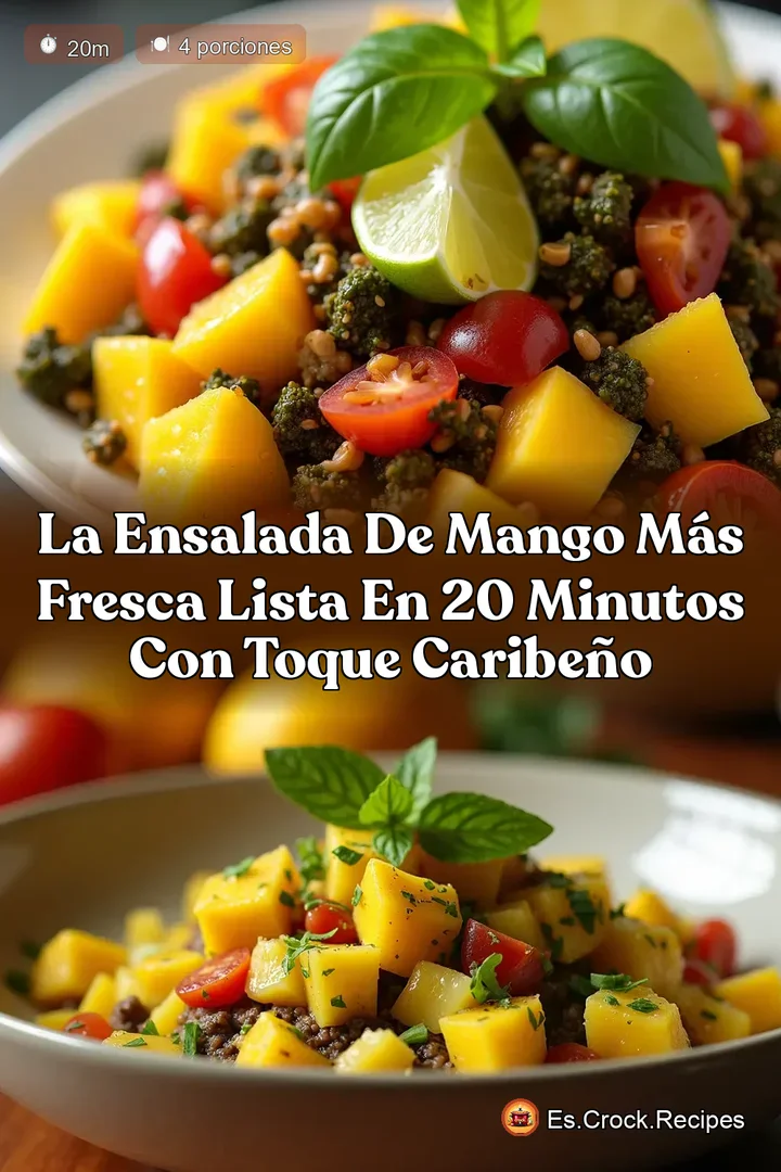 La Ensalada de Mango M&aacute;s Fresca Lista en 20 Minutos con Toque Caribe&ntilde;o