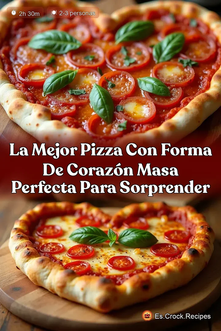 La Mejor Pizza con Forma de Coraz&oacute;n Masa Perfecta para Sorprender