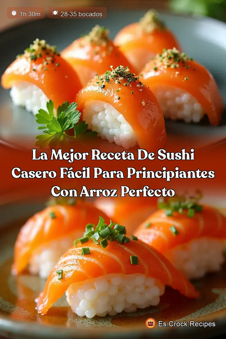 La Mejor Receta de Sushi Casero F&aacute;cil para Principiantes con Arroz Perfecto