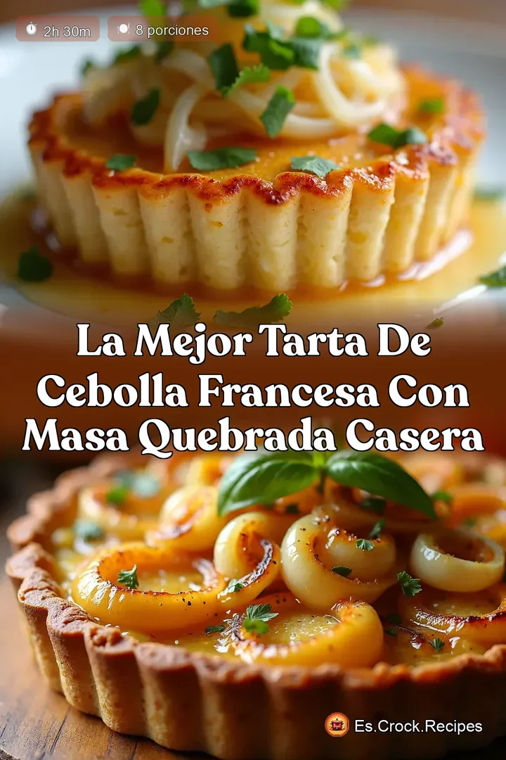 La Mejor Tarta de Cebolla Francesa con Masa Quebrada Casera