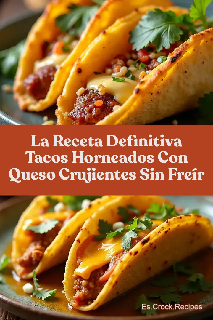 La Receta Definitiva Tacos Horneados Con Queso Crujientes Sin Fre&iacute;r
