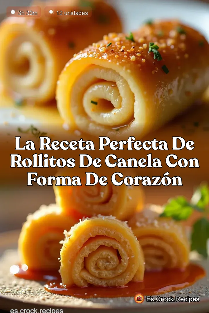 La Receta Perfecta de Rollitos de Canela con Forma de Coraz&oacute;n