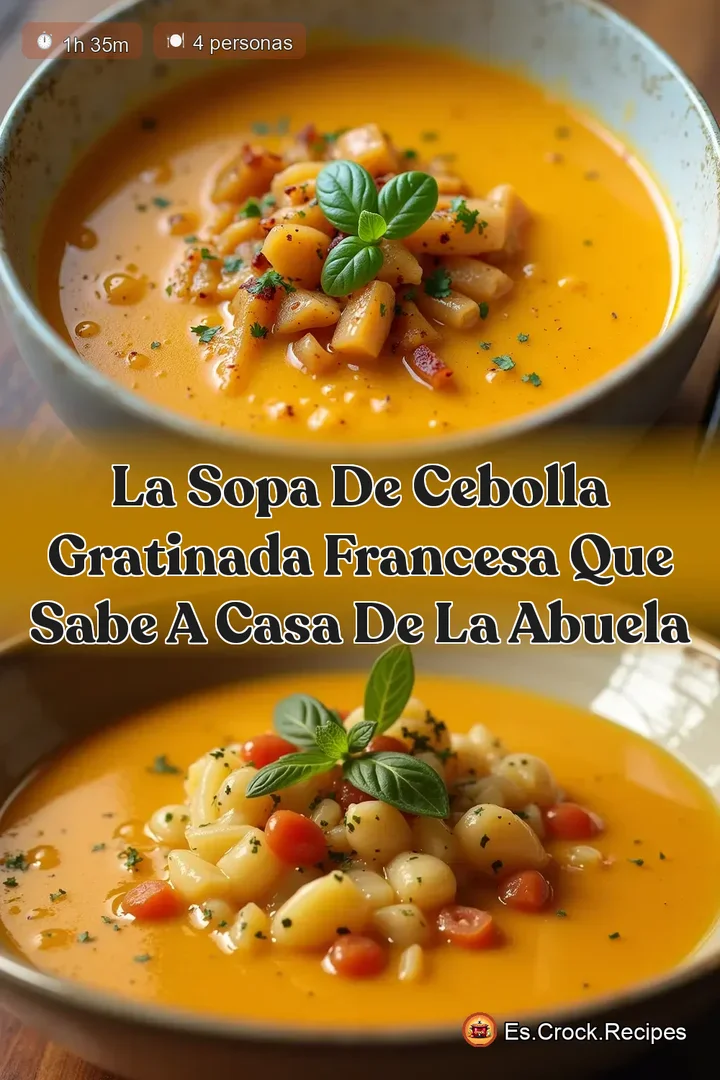 La Sopa de Cebolla Gratinada Francesa que Sabe a Casa de la Abuela