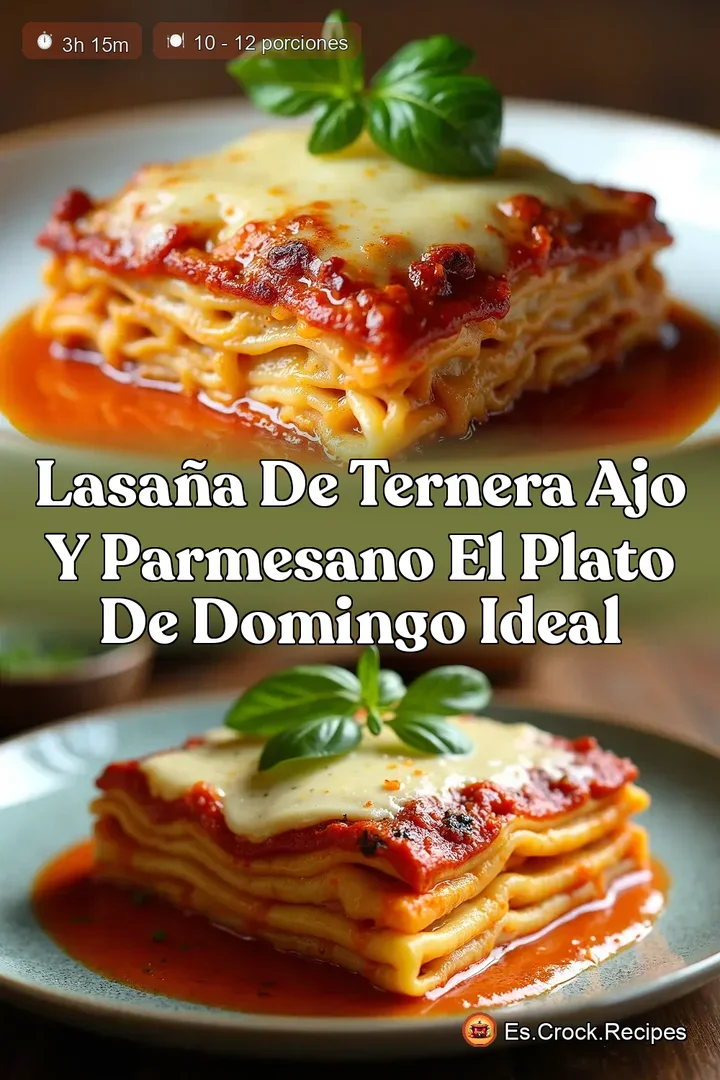 Lasa&ntilde;a de Ternera Ajo y Parmesano El Plato de Domingo Ideal