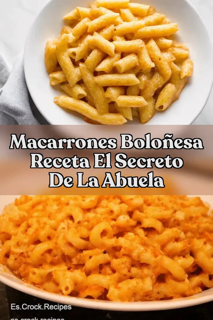Macarrones Bolo&ntilde;esa Receta El Secreto de la Abuela