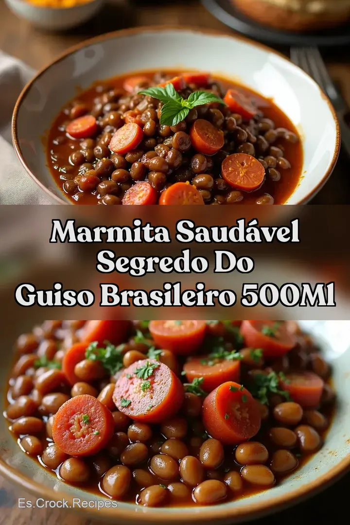 Marmita Saud&aacute;vel Segredo do Guiso Brasileiro 500ml