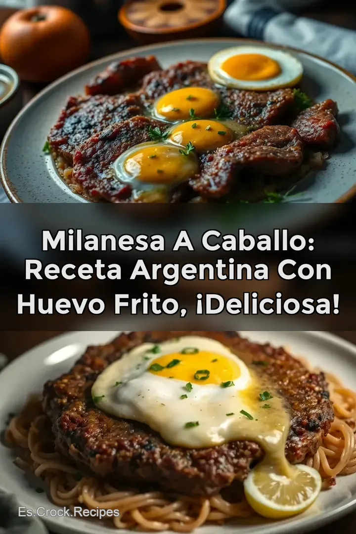 Milanesa a Caballo: Receta Argentina con Huevo Frito &iexcl;Deliciosa!