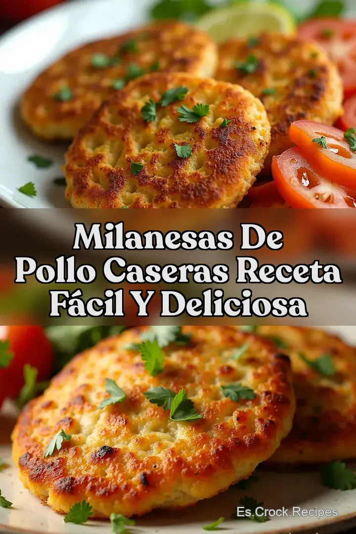 Milanesas de Pollo Caseras Receta F&aacute;cil y Deliciosa