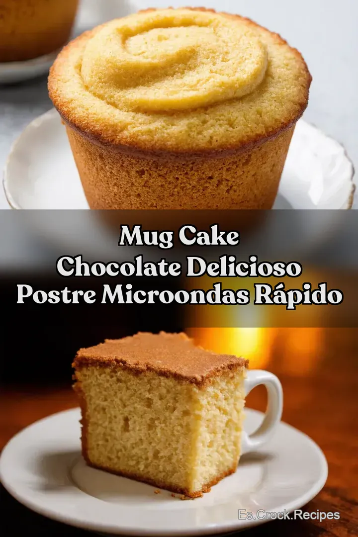 Mug Cake Chocolate Delicioso Postre Microondas R&aacute;pido