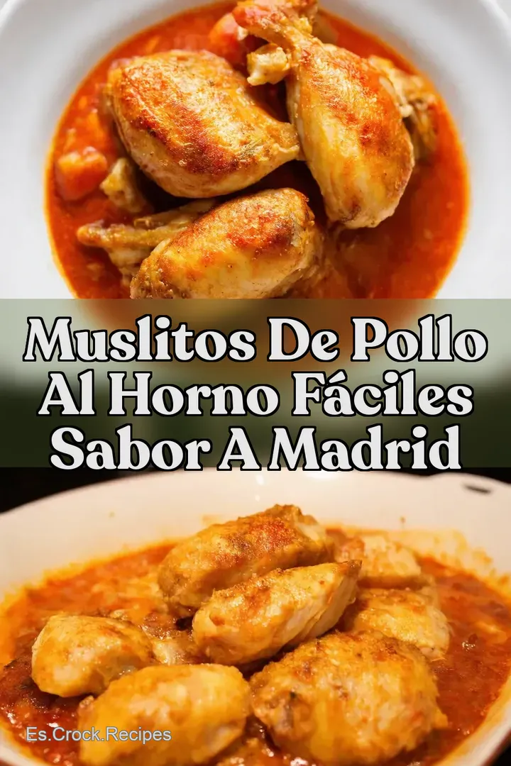 Muslitos de pollo al horno f&aacute;ciles Sabor a Madrid