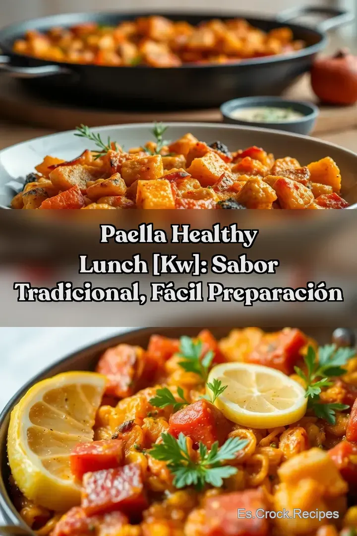 Paella Healthy Lunch [kw]: Sabor Tradicional F&aacute;cil Preparaci&oacute;n