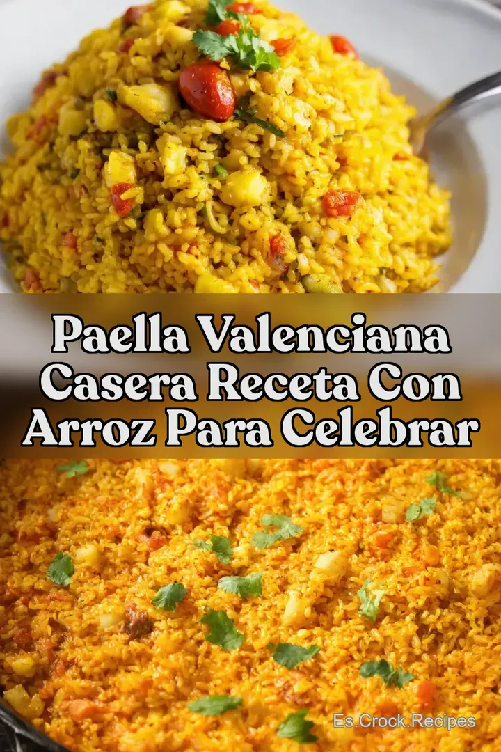 Paella Valenciana Casera Receta con Arroz para Celebrar
