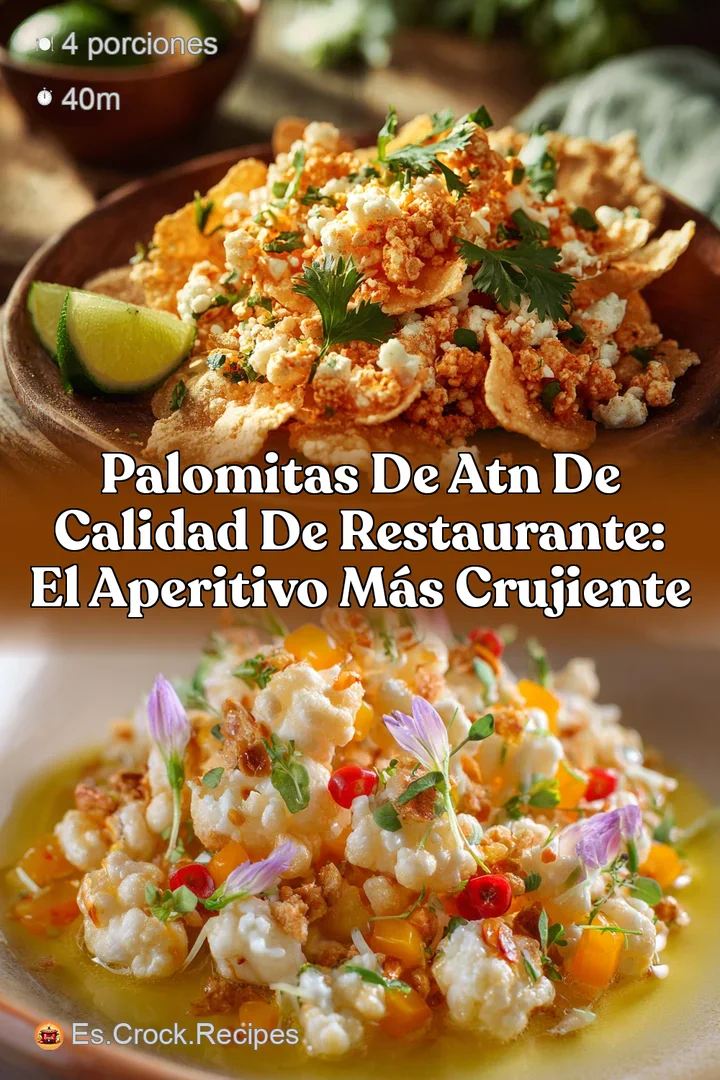PALOMITAS DE ATN de calidad de restaurante: El aperitivo m&aacute;s crujiente