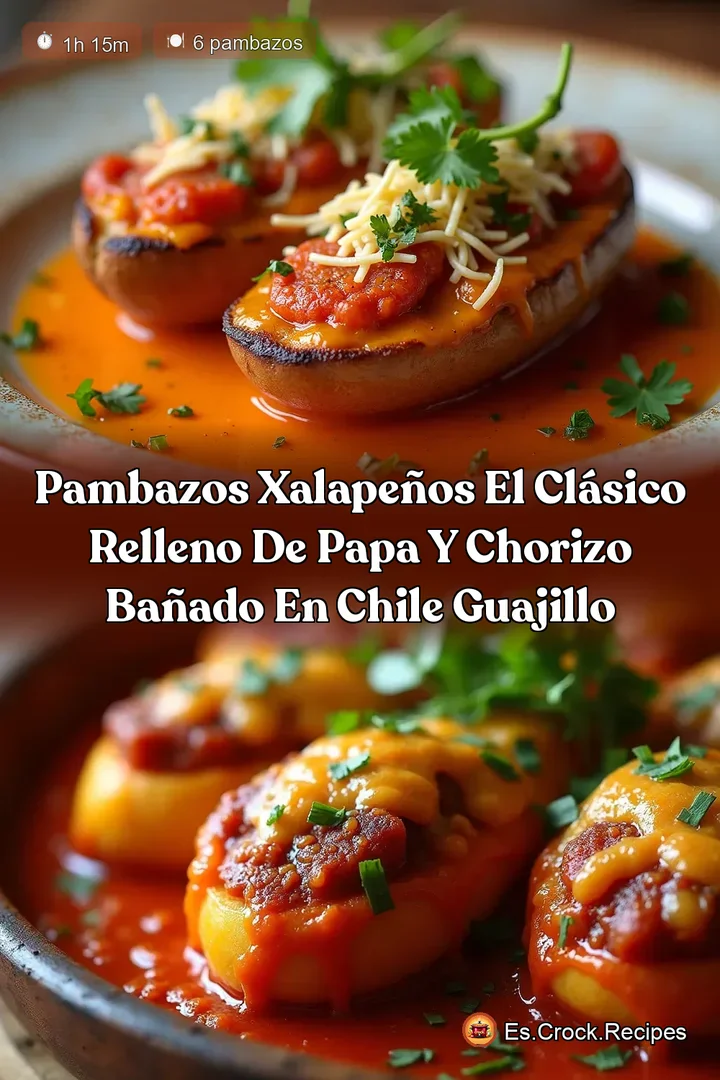 Pambazos Xalape&ntilde;os El Cl&aacute;sico Relleno de Papa y Chorizo Ba&ntilde;ado en Chile Guajillo