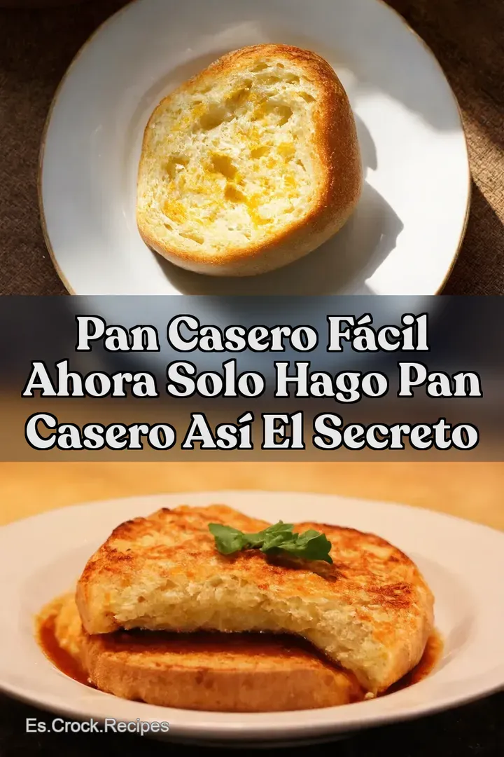 Pan Casero F&aacute;cil AHORA SOLO HAGO PAN CASERO As&iacute; El Secreto