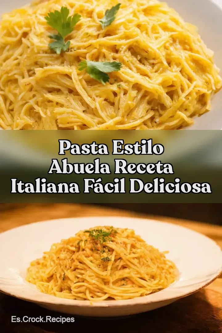 Pasta Estilo Abuela Receta Italiana F&aacute;cil Deliciosa