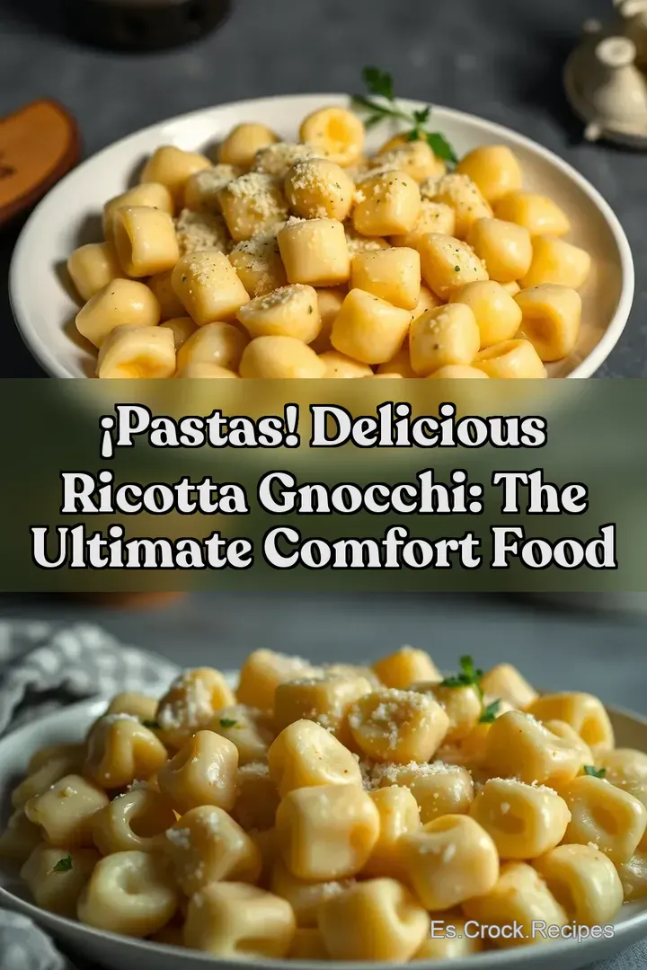 &iexcl;Pastas! Delicious Ricotta Gnocchi: The Ultimate Comfort Food