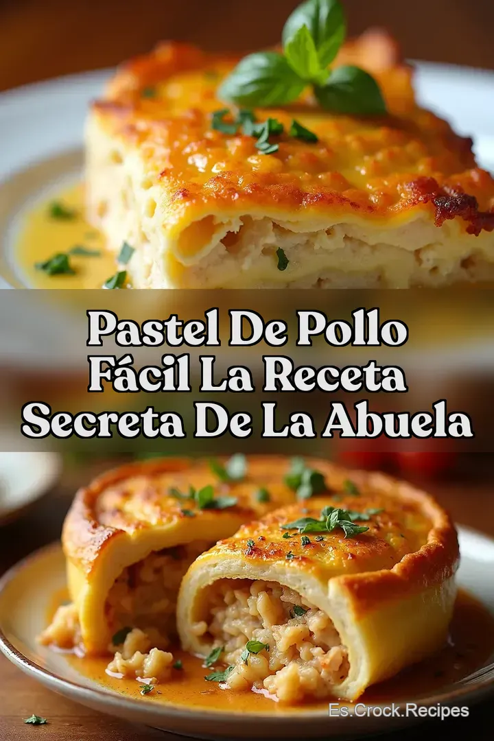 Pastel de Pollo F&aacute;cil La Receta Secreta de la Abuela
