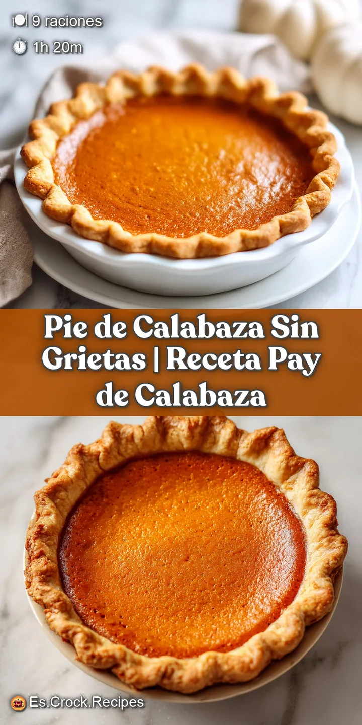 Close-up of a smooth, orange pumpkin pie filling with a flaky, browned crust, promising a taste of sweet, autumnal comfort.