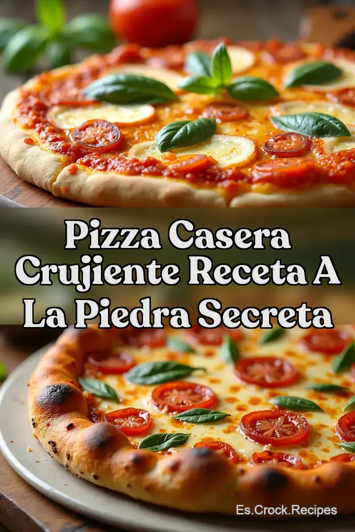 Pizza Casera Crujiente Receta a la Piedra Secreta