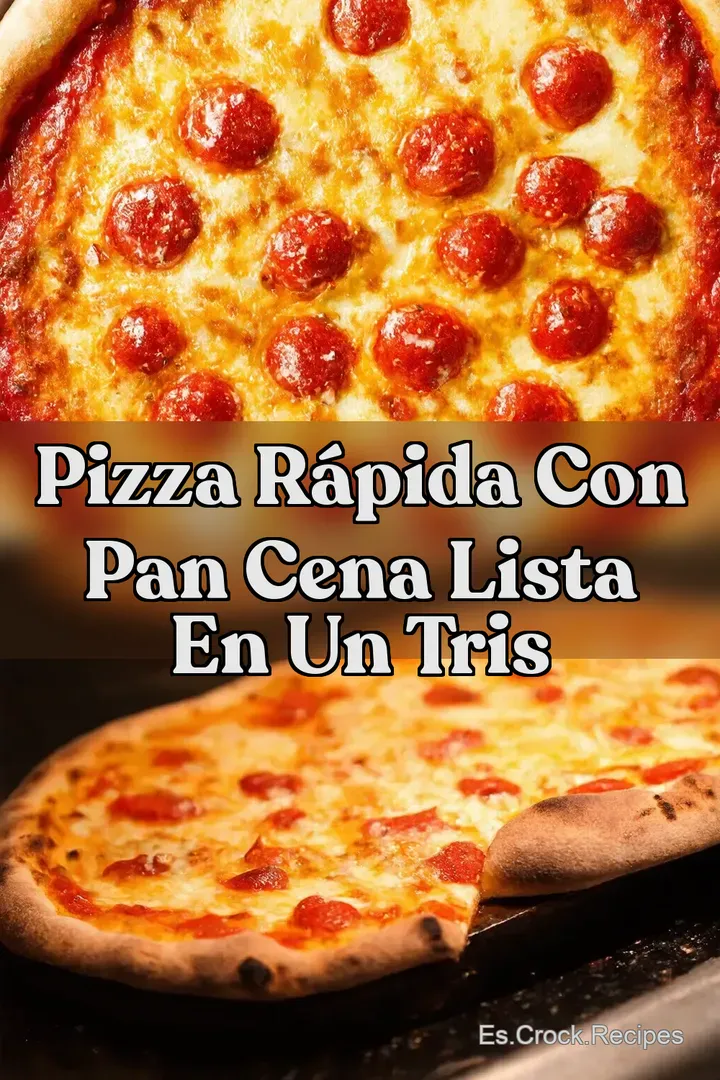 Pizza R&aacute;pida con Pan Cena Lista en un Tris