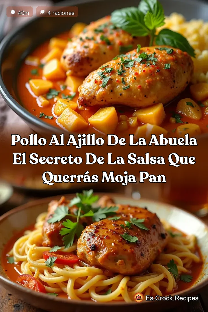 Pollo al Ajillo de la Abuela El Secreto de la Salsa que Querr&aacute;s Moja Pan