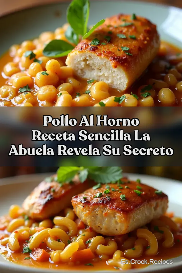 Pollo al Horno Receta Sencilla La Abuela Revela su Secreto
