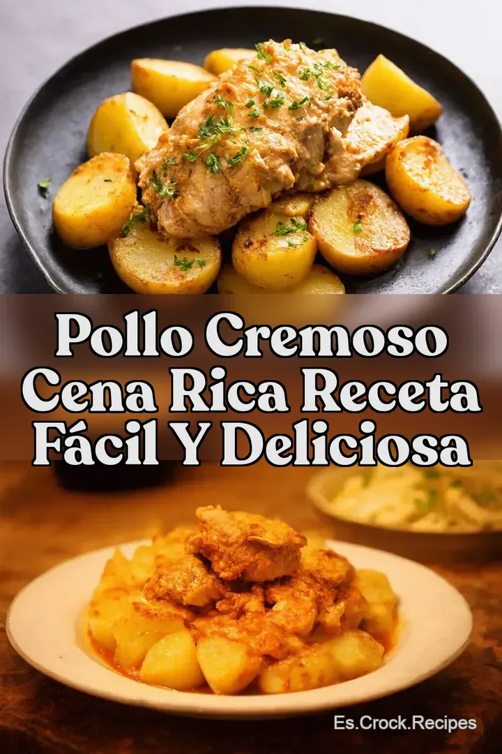 Pollo Cremoso Cena Rica Receta F&aacute;cil y Deliciosa
