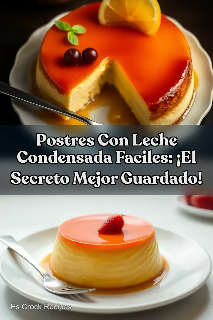 Postres Con Leche Condensada Faciles: &iexcl;El Secreto Mejor Guardado!