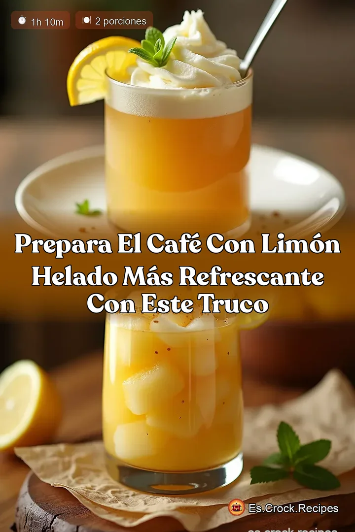 Prepara el Caf&eacute; con Lim&oacute;n Helado M&aacute;s Refrescante con este Truco