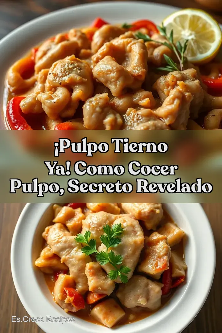 &iexcl;Pulpo Tierno YA! Como Cocer Pulpo Secreto Revelado