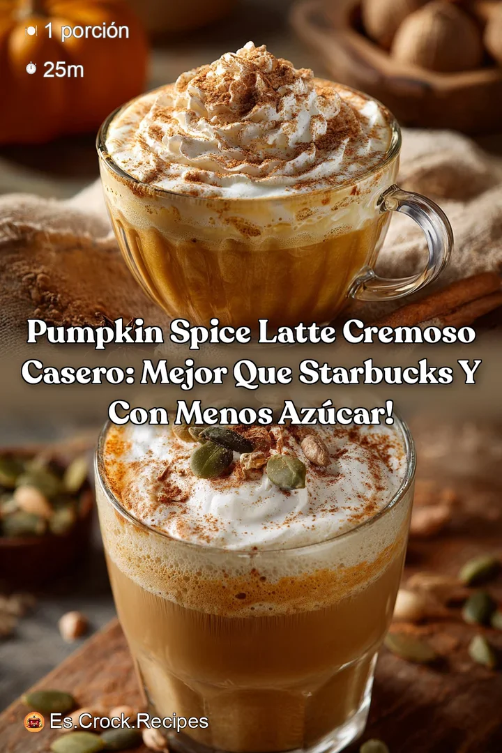 Pumpkin Spice Latte cremoso casero: Mejor que Starbucks y con menos az&uacute;car!