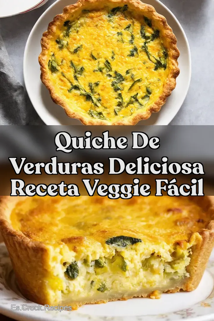 Quiche de Verduras Deliciosa Receta Veggie F&aacute;cil