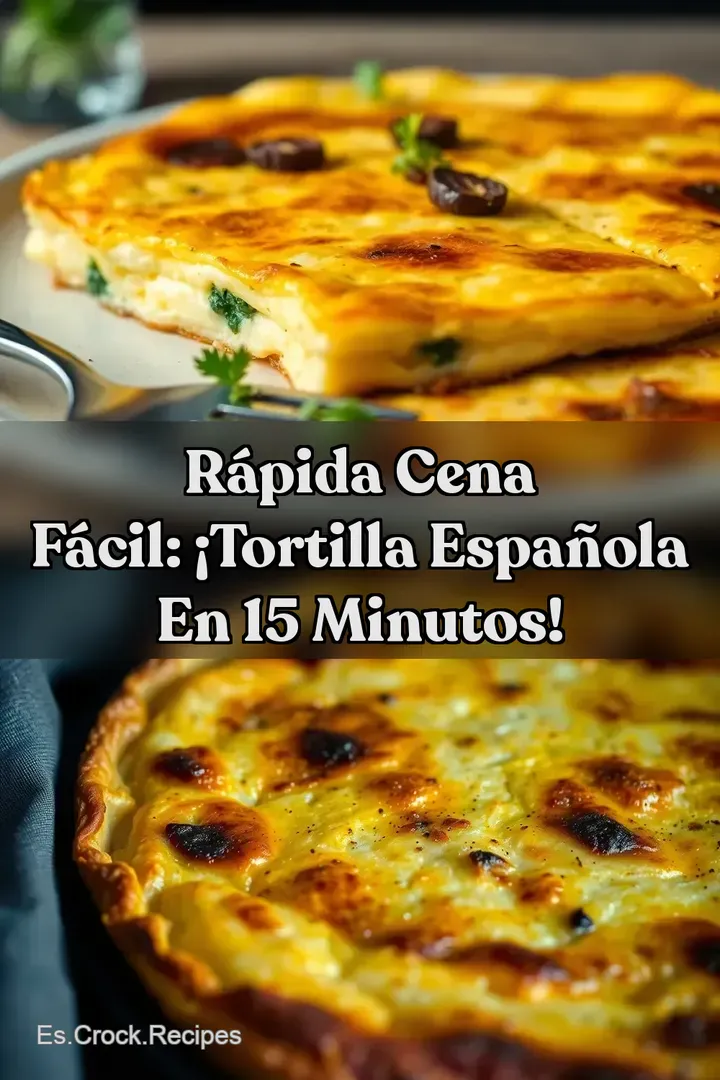 R&aacute;pida Cena F&aacute;cil: &iexcl;Tortilla Espa&ntilde;ola En 15 Minutos!