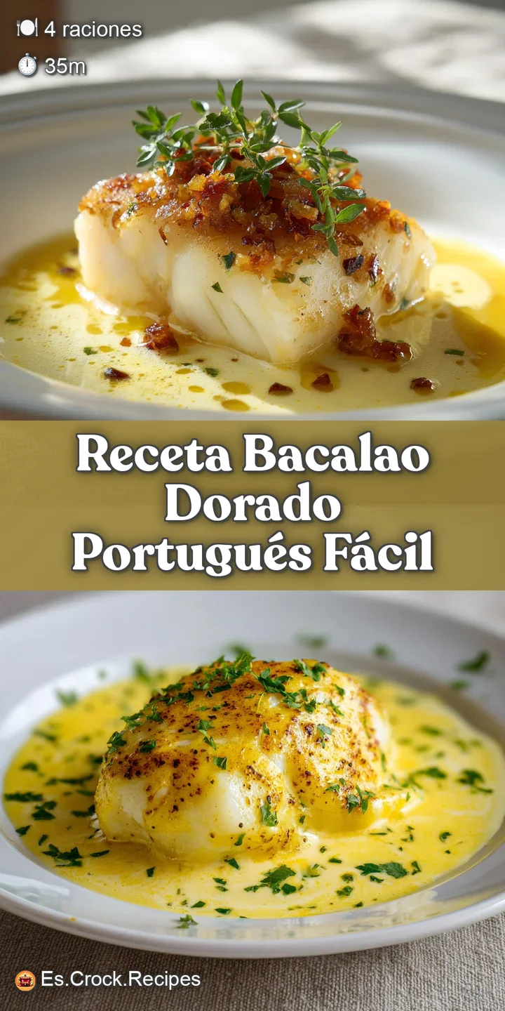 Close-up of Bacalao Dorado, showcasing the soft texture and glistening surface, with flecks of parsley and fried potato bits.