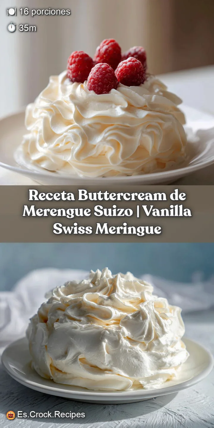 Up-close shot reveals the incredibly smooth texture of Swiss meringue buttercream, promising a light and airy, subtly swee...