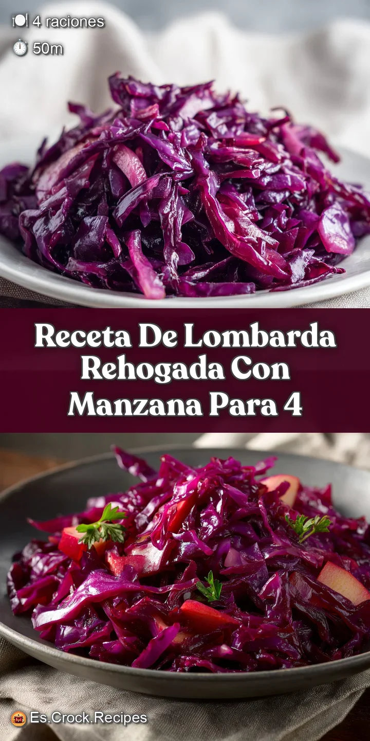 Close-up reveals the delicate texture of wilted red cabbage and softened apples, glistening with savory juices, promising ...