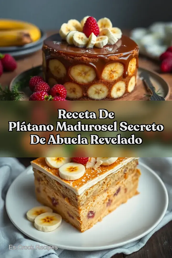 Receta de Pl&aacute;tano MadurosEl Secreto de Abuela Revelado