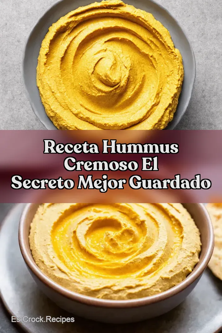 Receta Hummus Cremoso El Secreto MEJOR Guardado