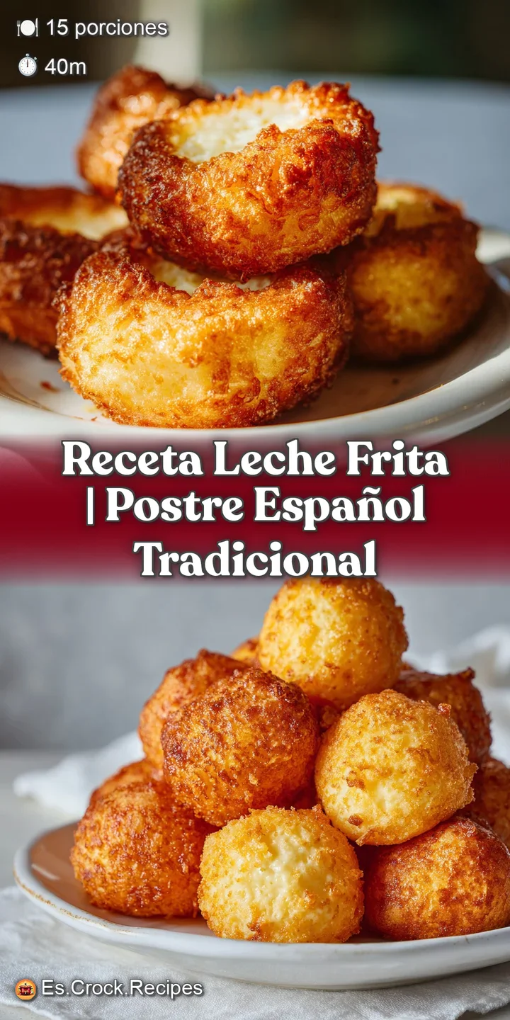 Close-up of a soft and pillowy leche frita square, showcasing its crispy fried exterior and a dusting of cinnamon sugar on...