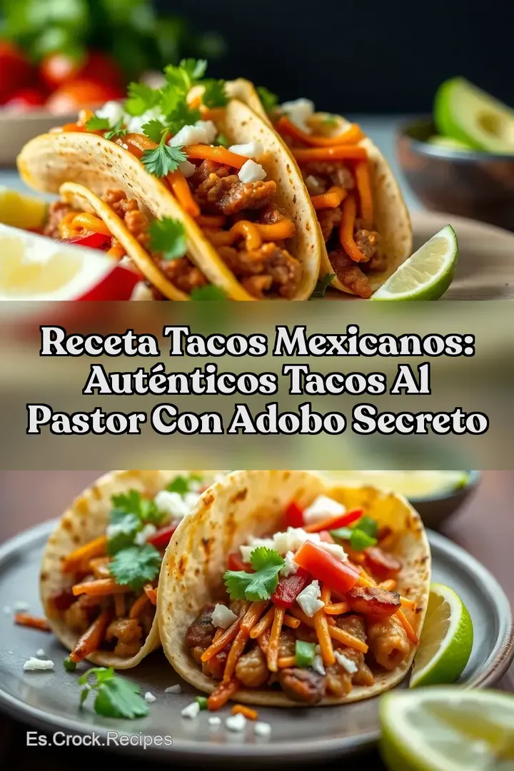 Receta Tacos Mexicanos: Aut&eacute;nticos Tacos al Pastor con Adobo Secreto