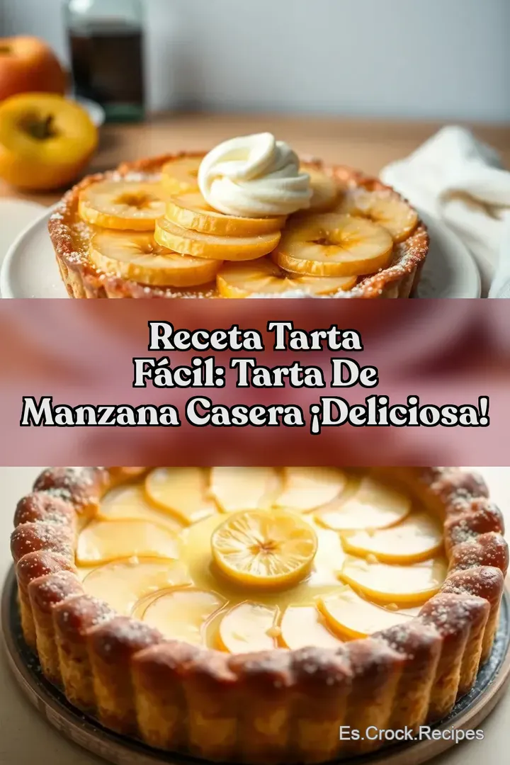 Receta Tarta F&aacute;cil: Tarta de Manzana Casera &iexcl;Deliciosa!